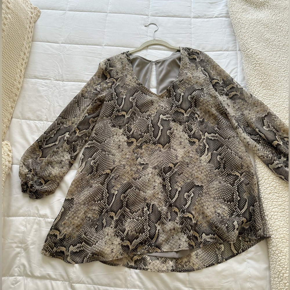 Show Me Your MUMU Animal Print Mini Long Sleeve Dress